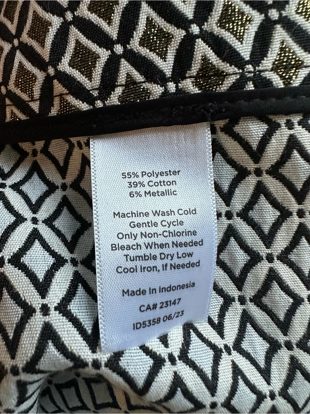 Talbots Pants 14 NWT Metallic Diamond Jacquard Crop Ankle Office